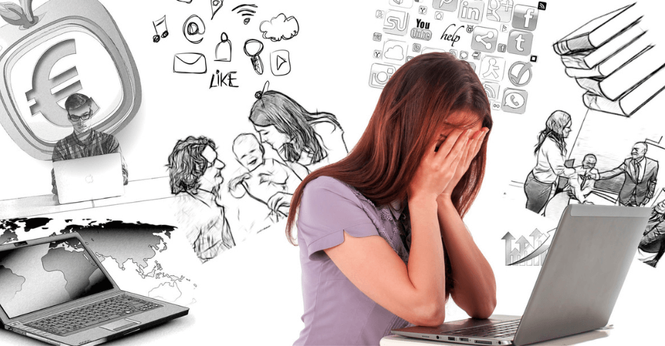 Representación de agotamiento emocional asociado a depresión funcional